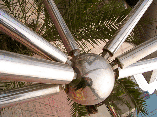 松滋不锈钢螺栓球网架