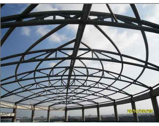 松滋中煤朔州宾馆管桁架工程